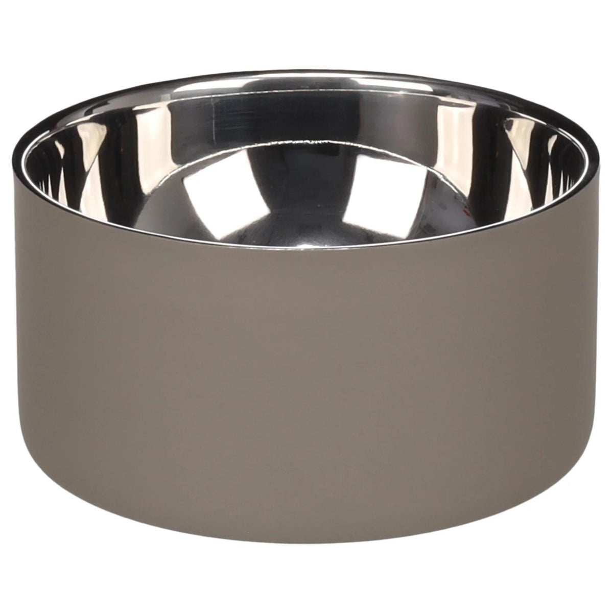 Eet- en drinkpot Xara Rond Taupe & Zilver