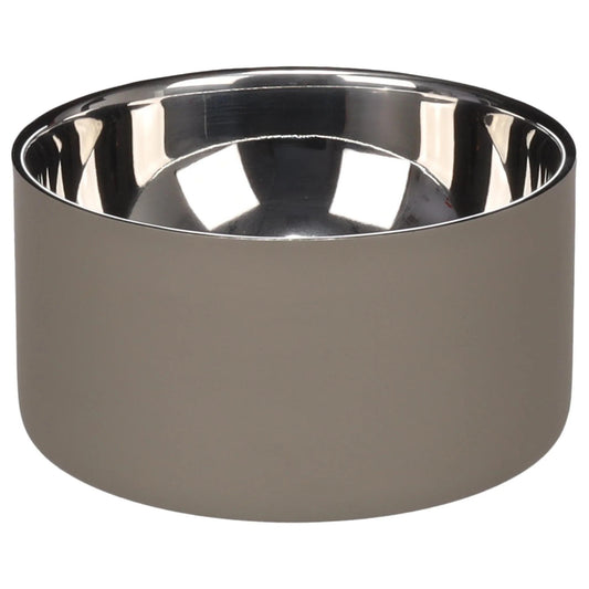 Eet- en drinkpot Xara Rond Taupe & Zilver