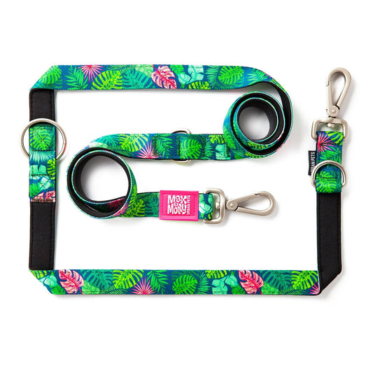 Honden multifunctionele riem - tropisch patroon
