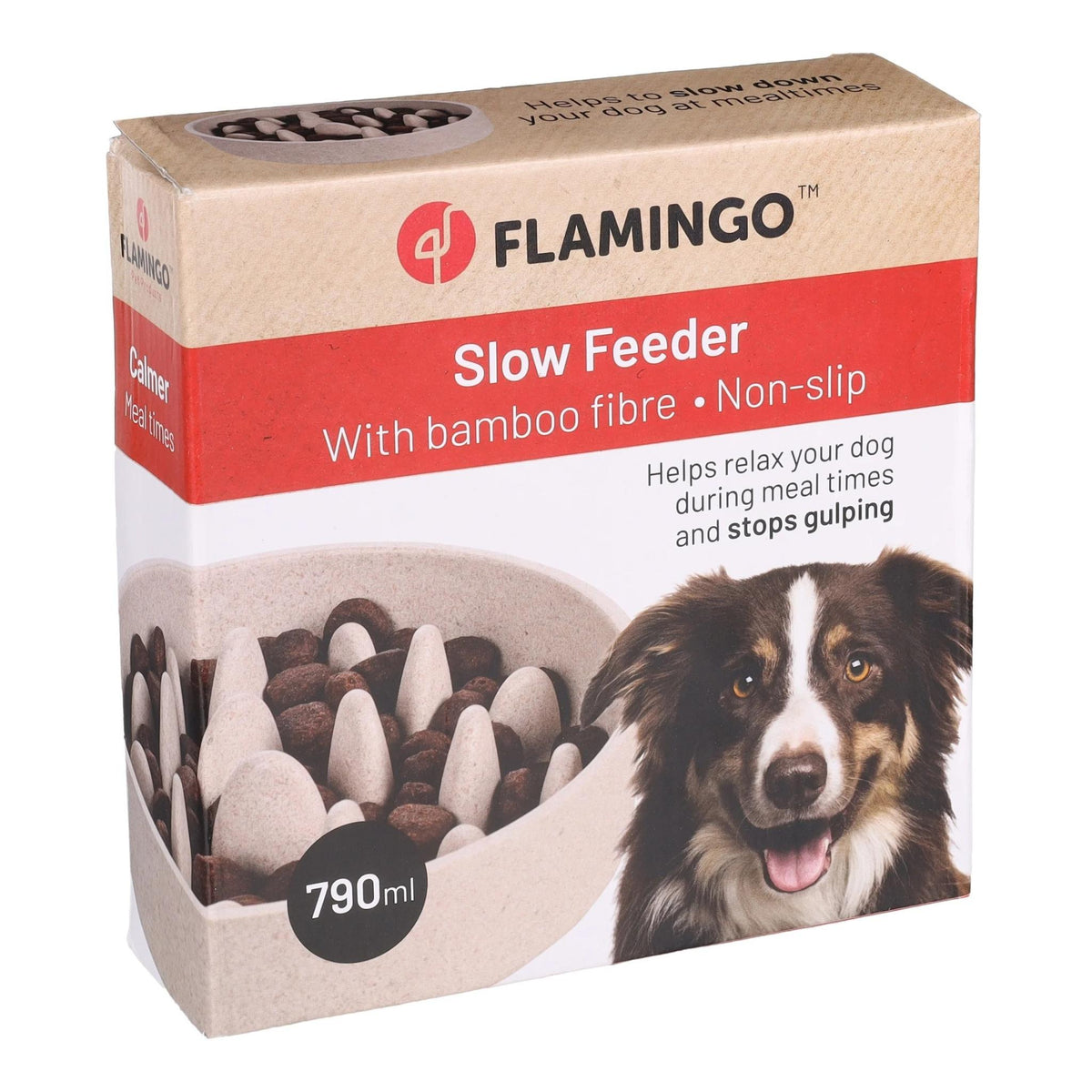 Eetpot Slow feeder Greni Rond Beige 790 ml