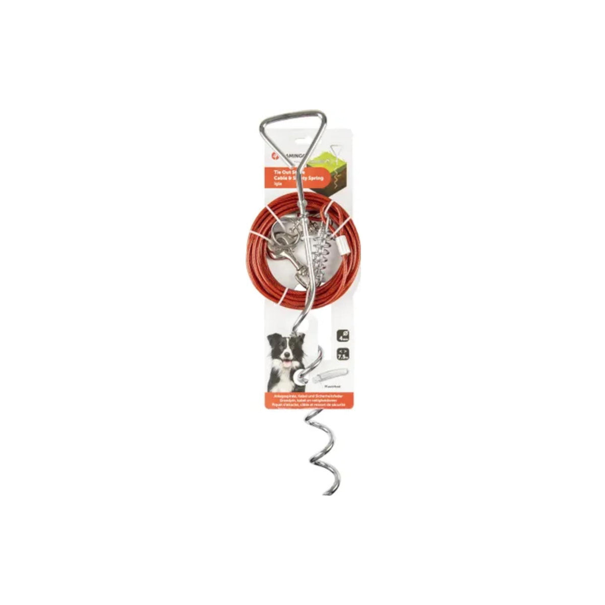 Grondpin met aanlegkabel Igla Zilver