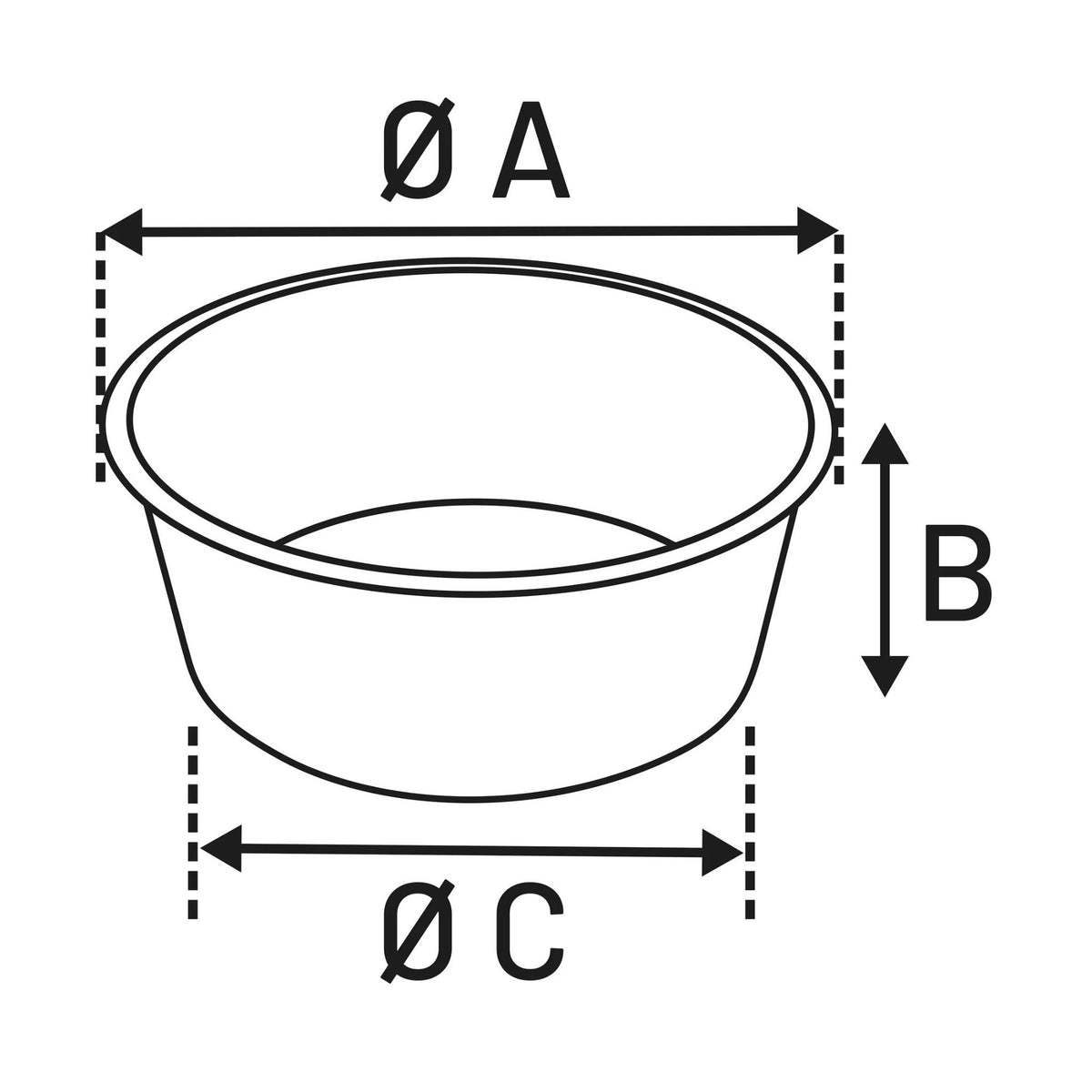 Eet- en drinkpot - opvouwbaar