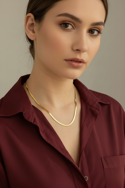 Athena goldkleurige ketting van Cassette