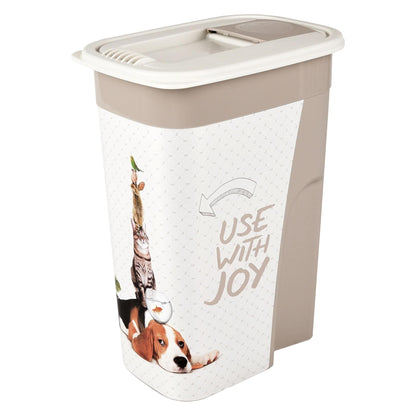 Voerton June Rechthoekig Taupe & Wit