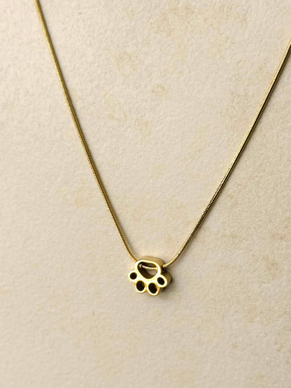 RVS-slangenketting met pootjeshanger