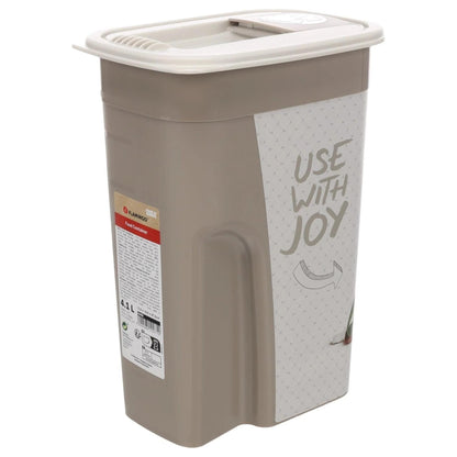 Voerton June Rechthoekig Taupe & Wit