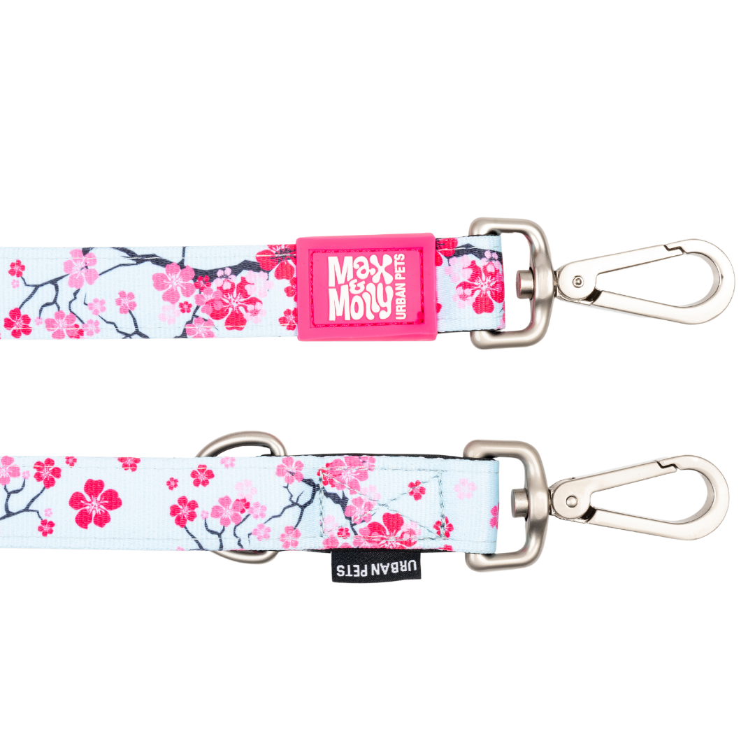 Hondenriem met meerdere functies - Cherry Bloom