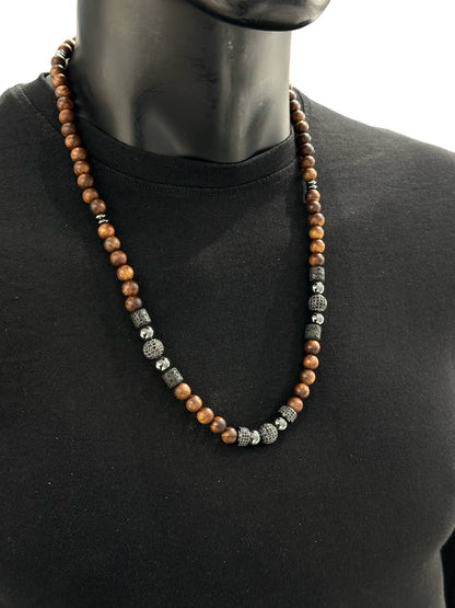 Collier van natuursteen