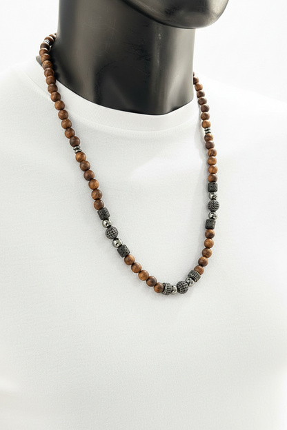 Collier van natuursteen