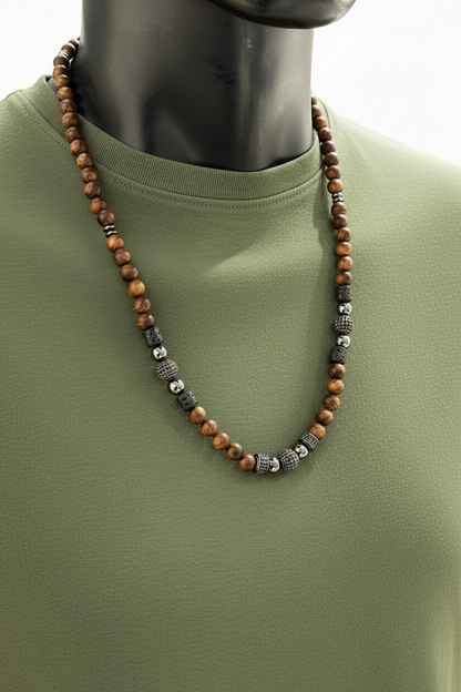Collier van natuursteen