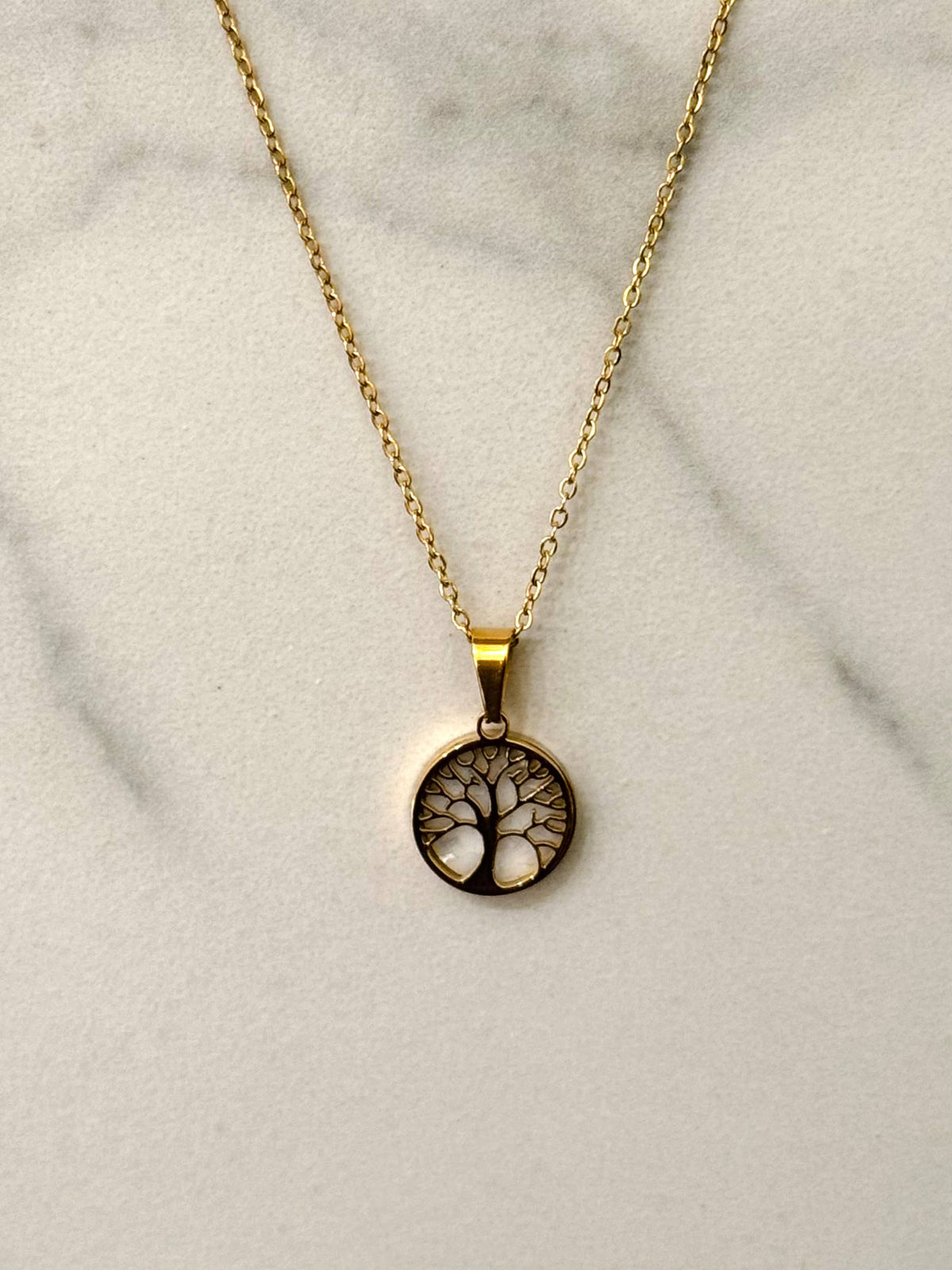 Roestvrijstalen Levensboom Ketting