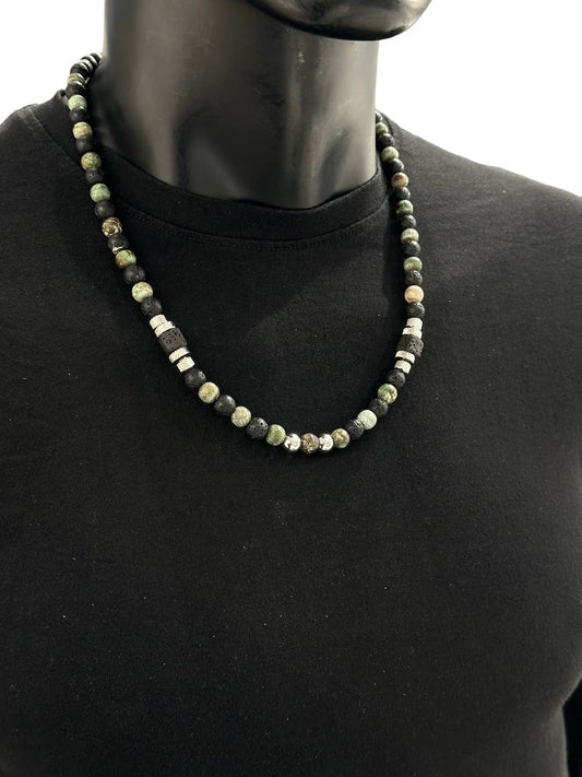 Collier van natuursteen