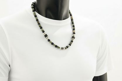 Collier van natuursteen