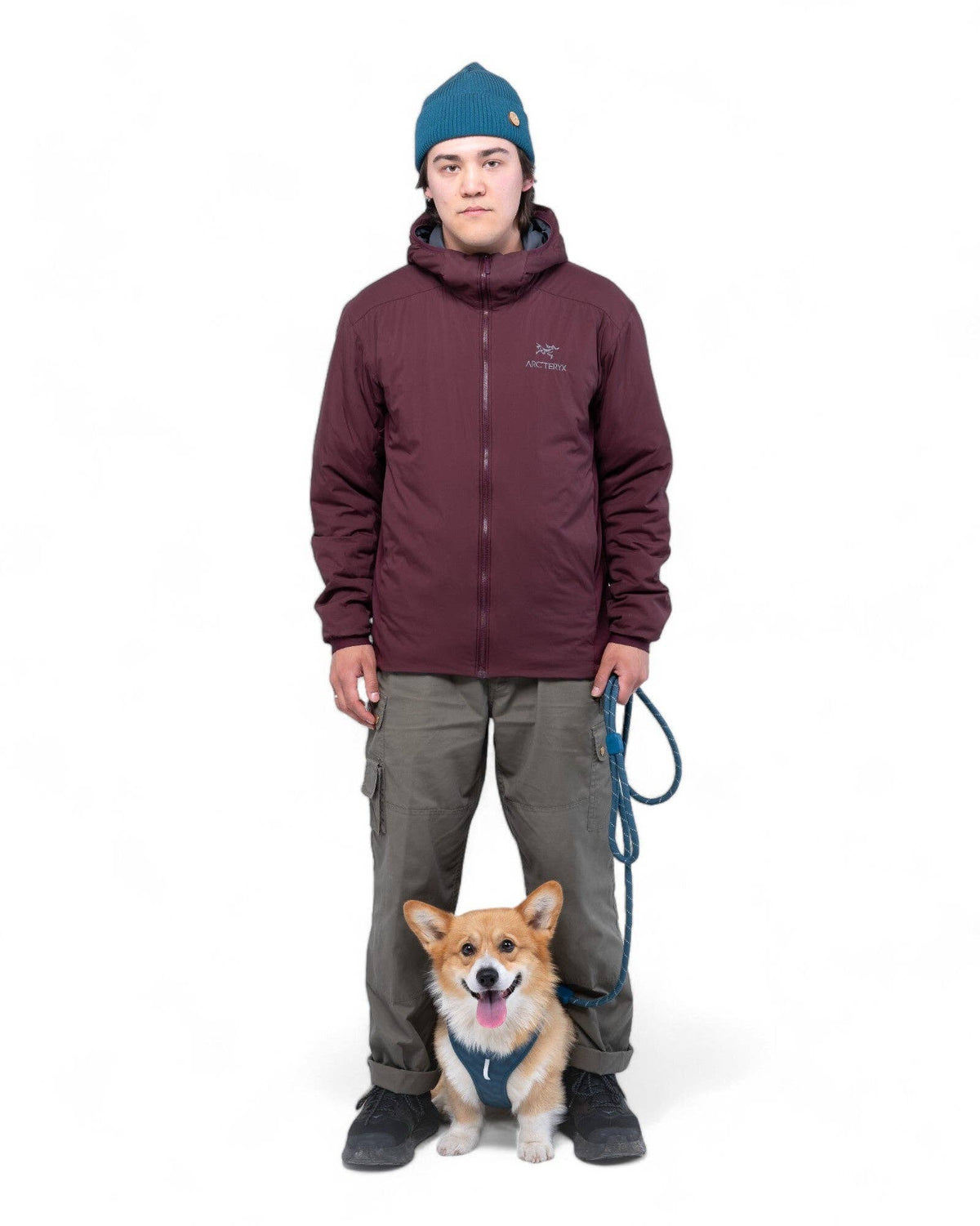 Roam tuig in diep teal met golvend patroon